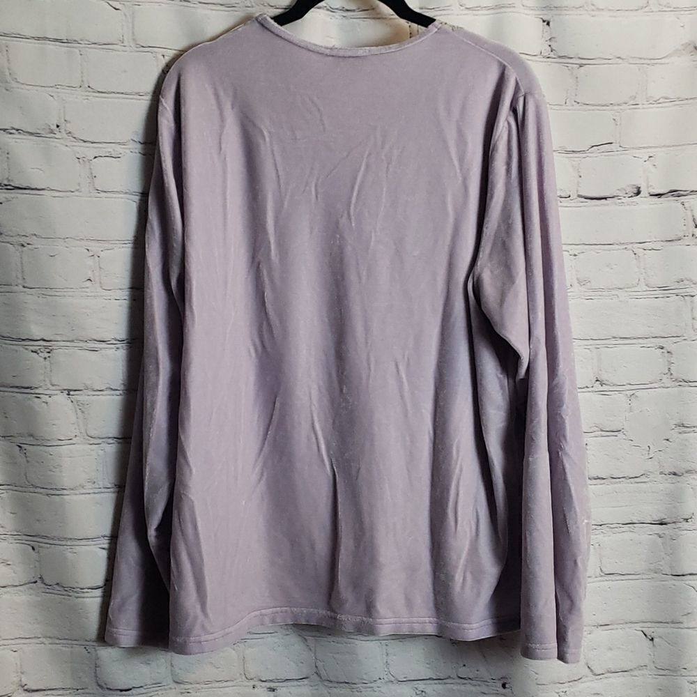 Vintage 90s Gloria Vanderbilt Pajama Top - Picture 4 of 4